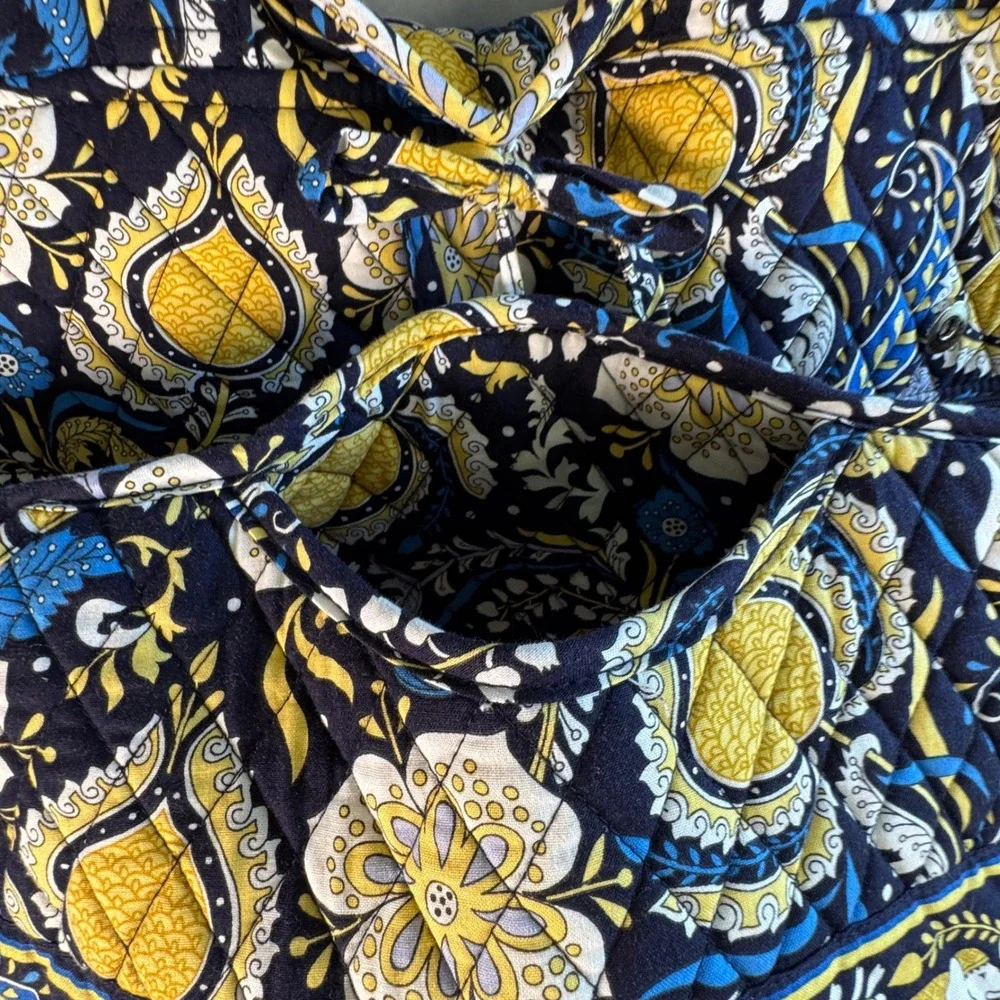 Vera Bradley Ellie Blue Hanging Garment Bag Travel Suit Dress Organizer Retired